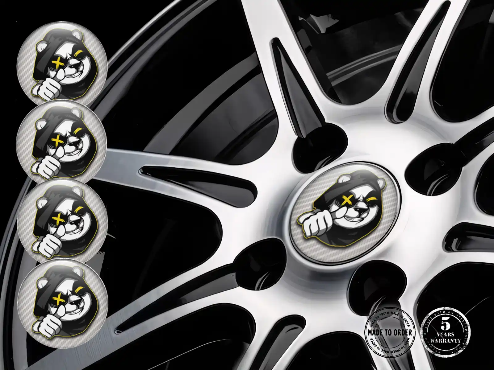 Wheel Stickers Style Ultimate Plasma Racing Flow